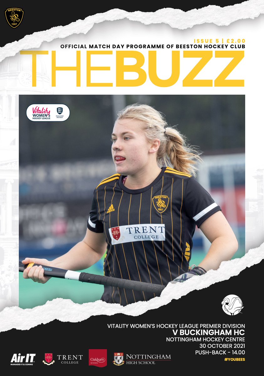 OfficialBeeHC's tweet photo. This weekends match day programme for the ladies clash with Buckingham is now available to download here 👇🐝🏑🤓

https://t.co/A6cyonTnd5 https://t.co/aInplLO8AW