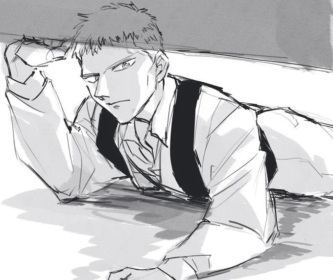 車の下かなんか覗いてるサンビームさん
なんで描いたかは分からん 