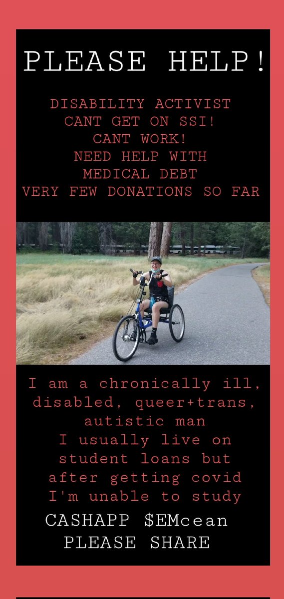 fight.ableism (@fightableism) on Twitter photo IN ER due to cci & seizure.i realy need donatins dor essental medical thungs plz share iv only had 1 donate thus whole time on twiter for me. read pics attacked
#NEISvoid #MutualAidRequest #TransCrowdFund <a href="/MUTUALAIDBOOST1/">MUTUALAIDBOOSTER</a>
PAYPAL @ EMcClean696
CASHAPP $ EMcean
VENMO @ emcclean IN ER due to cci & seizure.i realy need donatins dor essental medical thungs plz share iv only had 1 donate thus whole time on twiter for me. read pics attacked
#NEISvoid #MutualAidRequest #TransCrowdFund <a href="/MUTUALAIDBOOST1/">MUTUALAIDBOOSTER</a>
PAYPAL @ EMcClean696
CASHAPP $ EMcean
VENMO @ emcclean