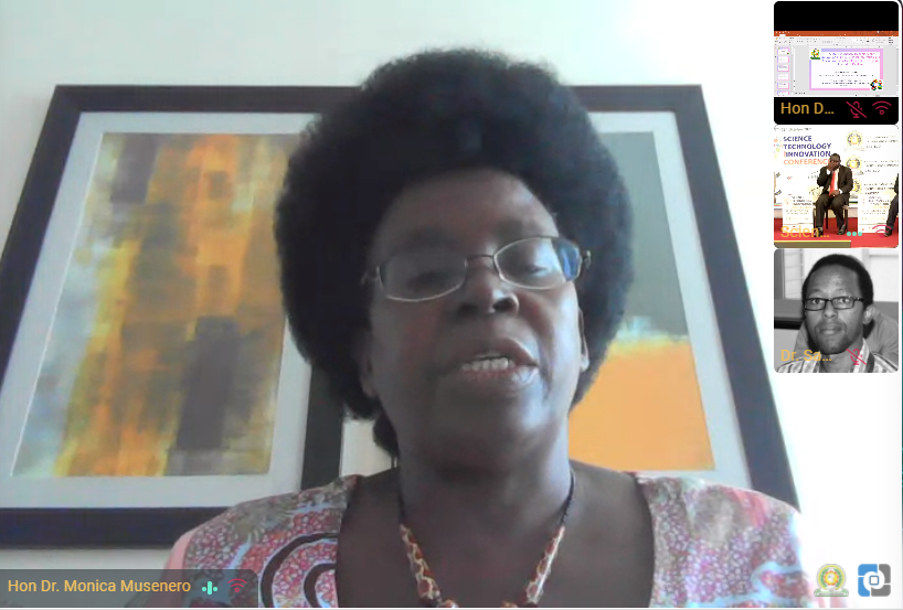 EAC_STI's tweet photo. #HappeningNow - Keynote address by Dr. Monica Musenero, Hon. Minister of Science, Technology, and Innovation, Uganda on, "The Role of #Science, #Technology & #Innovation in EAC Regional Integration & #SocioEconomic Development in the phase of #Covid19 Pandemic.
#EACSTIconference https://t.co/9RgAD0adzL