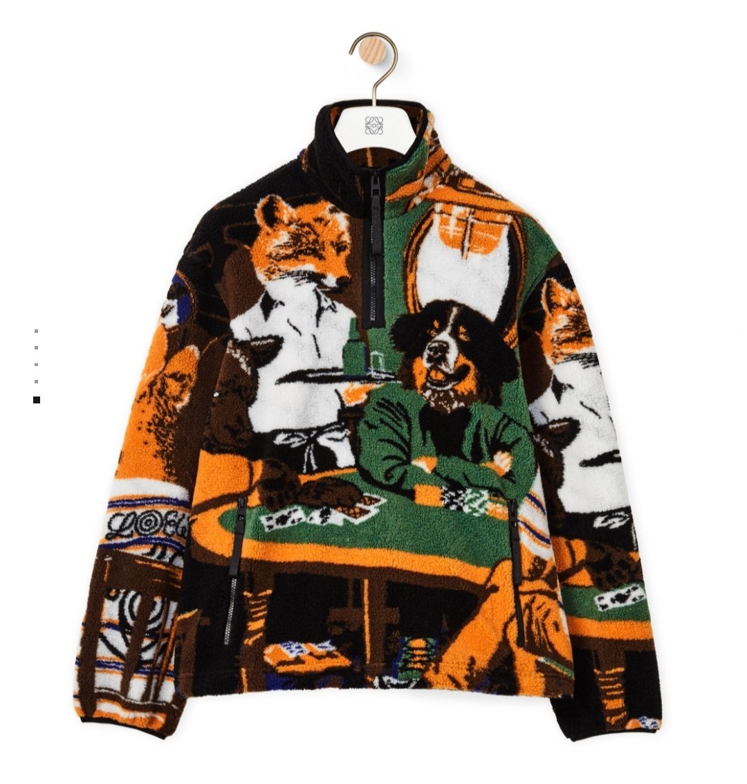 【国内正規品】ロエベ　パッチワークジャケット　man深澤くん着用 深澤さんのわんこ柄のフリース安定にロエベだ可愛い💞💞 デニムも
