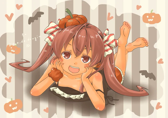 えーなになに??
リベにお菓子くれるのー?

#艦これ 