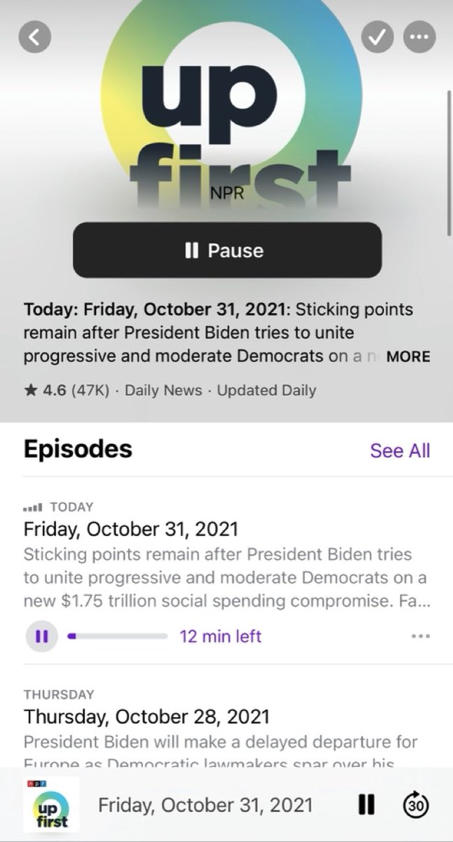 jamiemadeart's tweet photo. What’s up with @NPR @UpFirst dating? There is no such date as Friday October 31, 2021… https://t.co/ga5g8Kyyln