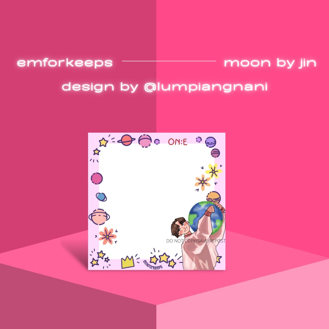 emforkeeps's tweet photo. Last year, Moon by Jin notepad design was created by @lumpiangnani. Isn't it beautiful?💗

Mention your moon lover friend that might love this!☺️

Pre-order will end tomorrow, get yours now✨ https://t.co/9VKoTNz9Vc