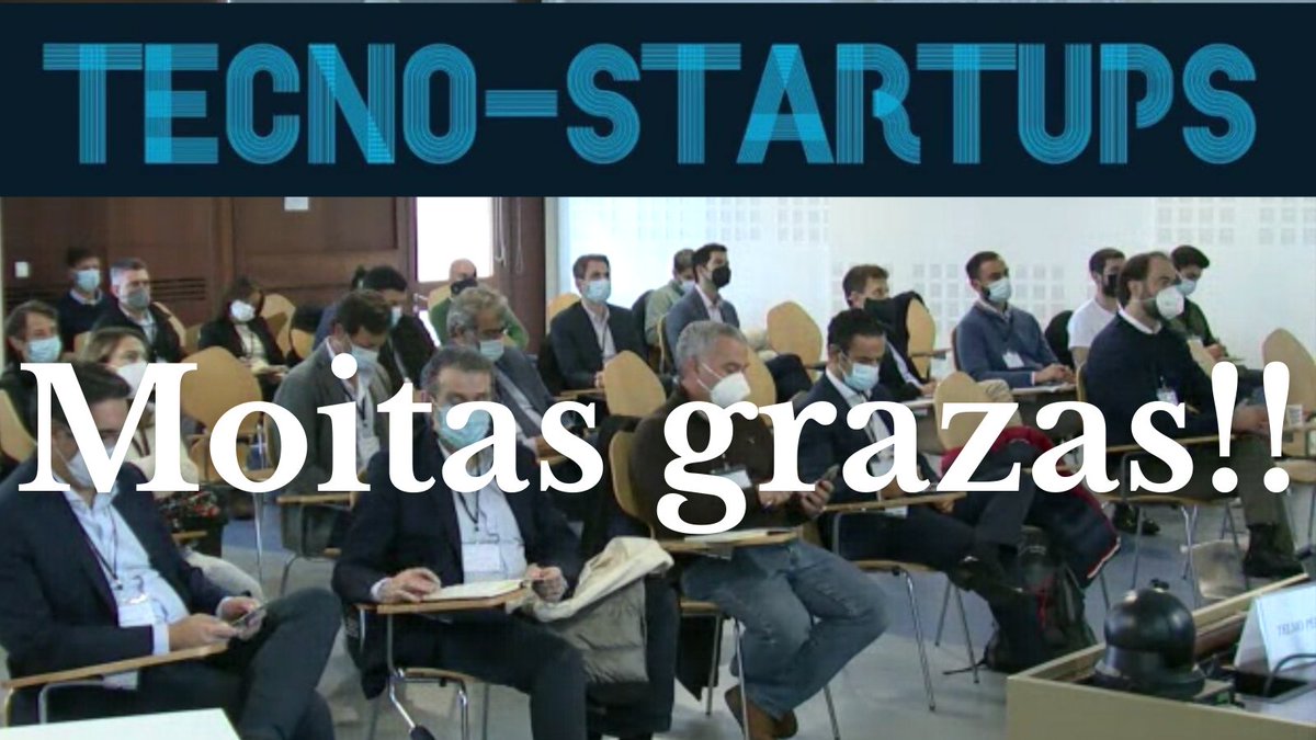 Foi un pracer contar con vós! Desde a organización <a href="/uvigo/">Universidade de Vigo</a> <a href="/catedraMN/">Cátedra MN</a> <a href="/mnprogram/">MNprogram</a> <a href="/Gradiant/">Gradiant</a> <a href="/atlanTTic_uvigo/">atlanTTic - UVigo</a> <a href="/EETelecoVigo/">E.E. Teleco Vigo</a> agradecemos a todos os ponentes, autoridades e público presencial e remoto a participación en  👉 #TecnoStartups 👈🏻