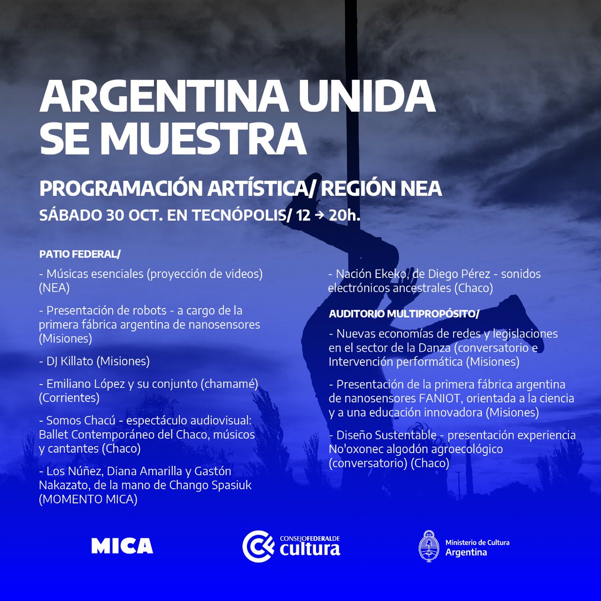 mlucrecardoso's tweet photo. 📢 Si vas este finde a @TecnopolisArg no dejes de visitar nuestro #PatioFederal
Sacá tus entradas en 👉 https://t.co/fwZnx507gX https://t.co/kTTurrsX14