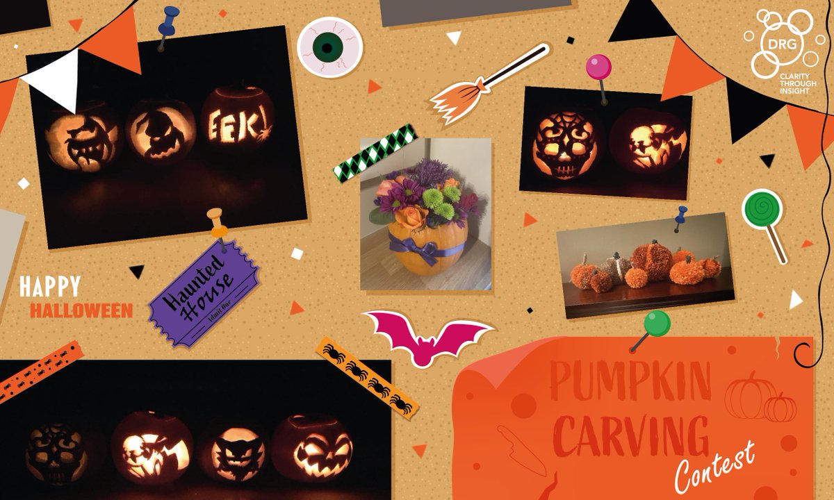 Happy Halloween from everyone at DRG!

Our team have been showing their carving skills, check out their pumpkin creations.

#halloween #pumpkins #spooky #handmade #october