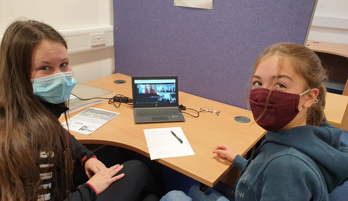 BiggarHigh's tweet photo. Great to hear Poppy and Molly representing the school in our eco conversations with local MSPs . . .🤝👊🌍 #bhs_pupilvoice #making_a_difference https://t.co/hObLsr0OMa