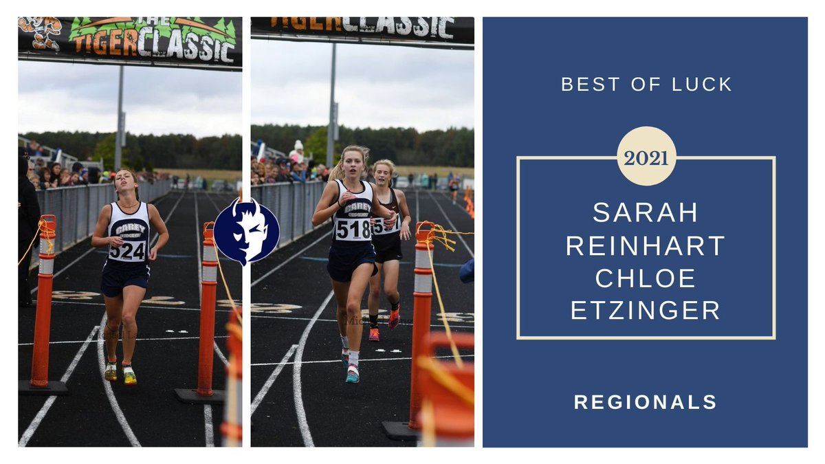 EVackert's tweet photo. Sarah Reinhart and Chloe Etzinger will be representing the Blue Devils at the Regional meet tomorrow!
#GoBlue https://t.co/xRWtrQEUa9