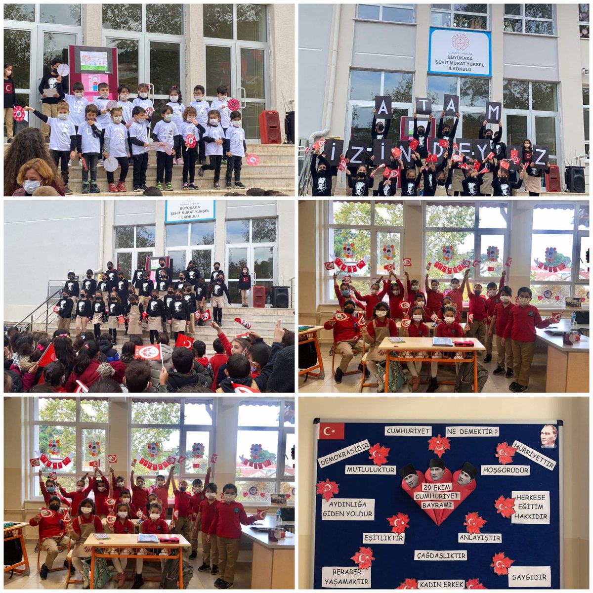 Bu gün 29 Ekim Cumhuriyet Bayramı. Okullarımız,çocuklarımız rengarenk cıvıl cıvıl ve coşkulu. Çocuklar  Bayramımız Kutlu Olsun <a href="/istanbulilmem/">İstanbul İl Millî Eğitim Müdürlüğü</a> <a href="/memleventyazici/">Levent Yazıcı</a> <a href="/nese_v/">Nese Vural</a> <a href="/TC_adalarist/">T.C. Adalar Kaymakamlığı</a> <a href="/HEYBELADALKOKU1/">HEYBELİADAİLKOKULU</a> <a href="/buyukadailkokul/">Büyükada Şehit Murat Yüksel İlkokulu</a> <a href="/BurgazadaSFaik/">Burgazada Sait Faik Abasıyanık İlkokulu</a> #Kınalıadamehmetçikilkokulu
