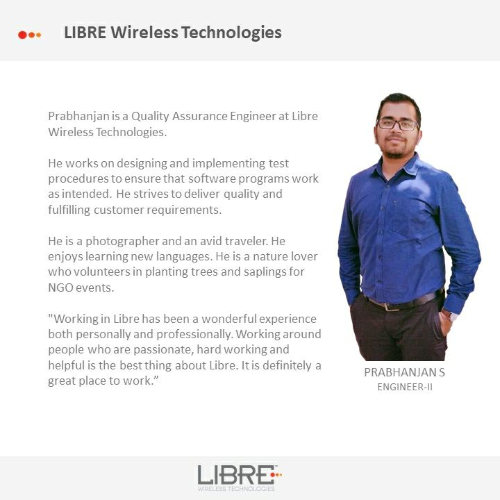 LibreWireless's tweet photo. We hope you know how much we appreciate everything you do here at Libre. You are such a joy to work with! Prabhanjan Shendurkar #appreciationpost #teamplayer #libre #employeeappreciation #engineer #Libreian #QA #Bangalore #IoT #embedded #India https://t.co/VF9WgA8g0G