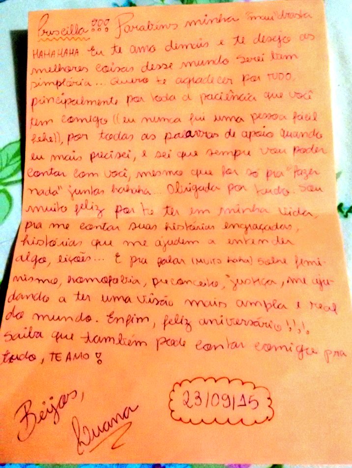 semoraprinotuit's tweet photo. A História #maedrasta q @NaoInviabilize contou me fez chorar horrores.
Sou ma(u)drasta - uma piada interna entre mim e minha enteada,e esta história me fez lembrar do qnto vale a pena dar amor e atenção a quem queremos bem.
Qd Luka me deu esta carta,em 2015,vi q fiz algo de bom! https://t.co/iplRPXIlqW