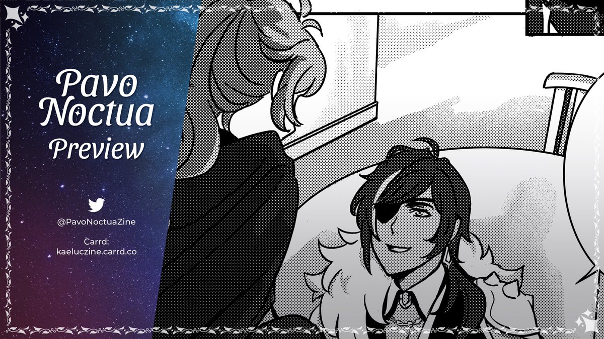 A round of applause to @PavoNoctuaZine mod team and contributors for making it here!! 👏👏👏 I drew manga spreads for both PN and PN: Melt - feeling super honored to be here 💙❤️ https://t.co/0spz020Ewd 