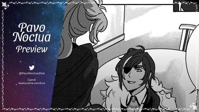 A round of applause to @PavoNoctuaZine mod team and contributors for making it here!! 👏👏👏 I drew manga spreads for both PN and PN: Melt - feeling super honored to be here 💙❤️ https://t.co/0spz020Ewd 