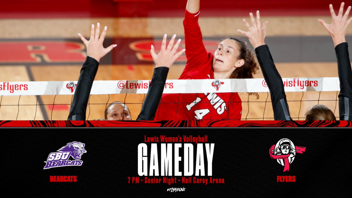 .@LewisWVB hosts Southwest Baptist Friday (Oct. 29) at 7PM in Neil Carey Arena! We will honor three seniors for senior night! 
📍 Neil Carey Arena
🖥 glvcsn.com/lewis/
📊  lewisflyers.com/sidearmstats/w…
#️⃣ #GLVCvb #FlyAsOne