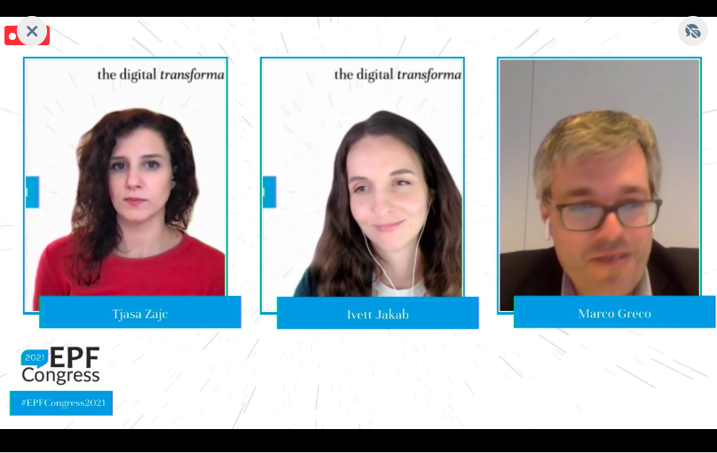 ZsofiaBakonyi's tweet photo. Closing remarks from Tjasa Zajc,Ivett Jakab and Marco Greco.Huge congrats on the #EPFCongress2021 exploring what patient expect from #digitaltransformation of #healthcare. Keywords are education, co-creation &amp; opportunity. It was great to see the #DataSavesLives Toolkit launched! https://t.co/iLCsW8JlWE