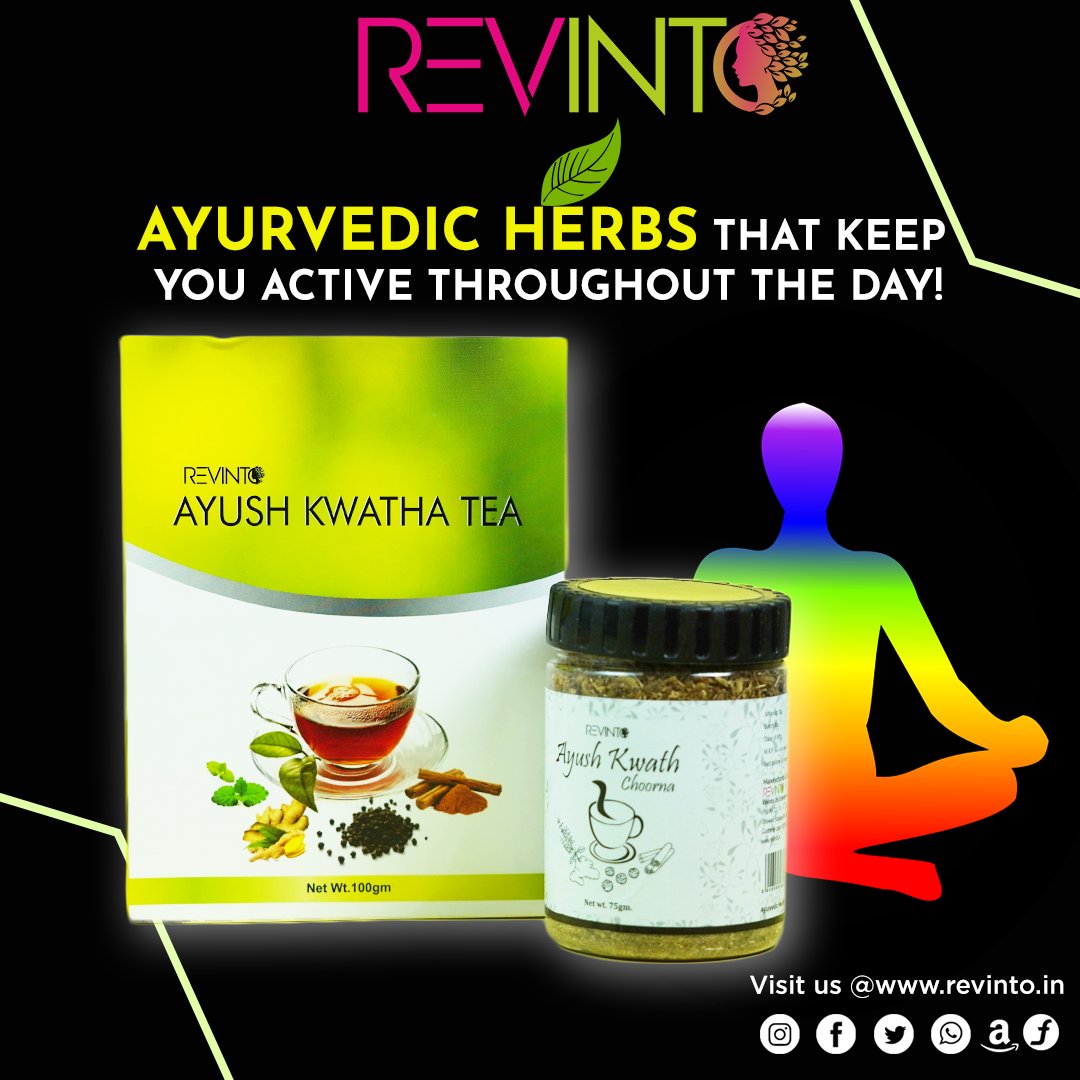 revintonaturals's tweet photo. For An Active MIND and Active Body, Revinto's Revinto's Ayush Kwatha tea &amp; Choorna.

#ayushkwath #ayushkwathpowder #immunityboost #immunity #immunebooster #naturalimmunitybooster #naturalimmunebooster #ayurvedicimmunityenhancer #PowerStar https://t.co/NLKX4Wlxiz