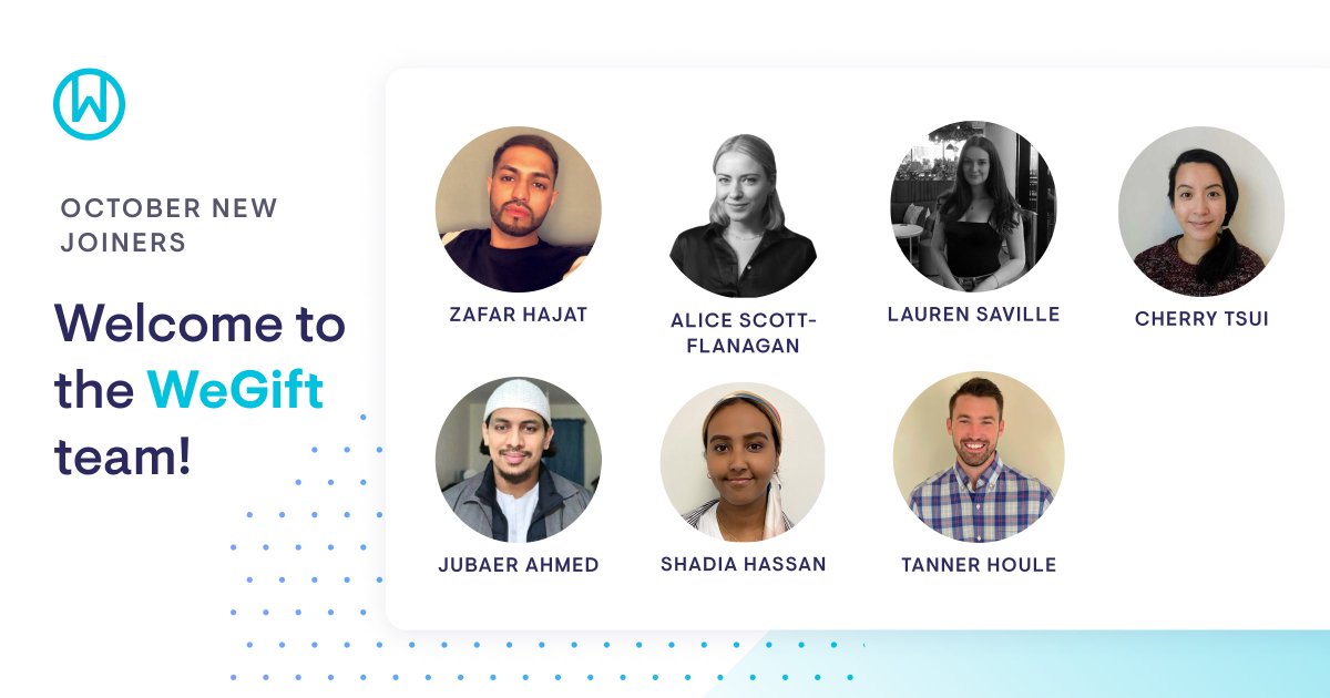 Welcome to the newest members of Team WeGift! Less than a month in and this squad is already making an impact 🚀🥳

Looking to make an impact too? We're hiring! Check out open roles here: hubs.ly/H0-hMZN0

#hiring #startup #fintech