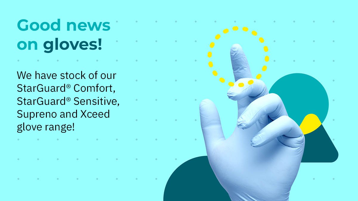 We have StarGuard® Comfort, StarGuard® Sensitive, Supreno and Xceed gloves in stock!

Place your order online today by clicking the link below or by emailing orders@starlab.co.uk

starlabgroup.com/GB-en/gloves-s…

#PPE
