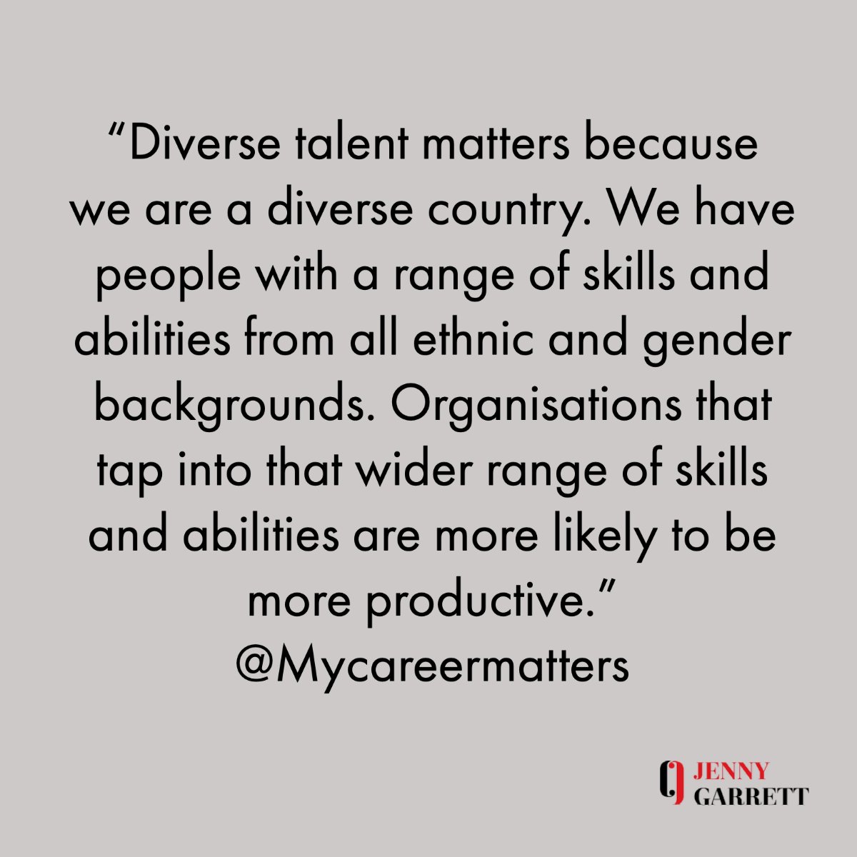 “Diverse talent matters because we are a diverse country." Want to attract more diverse talent to your organisation? Learn how: buff.ly/3C4EJfu <a href="/Mycareermatters/">Yvonne Akinmodun</a> #DiverseTalent #RecruitingDiverseTalent #RetainingDiverseTalent #AttractDiverseTalent