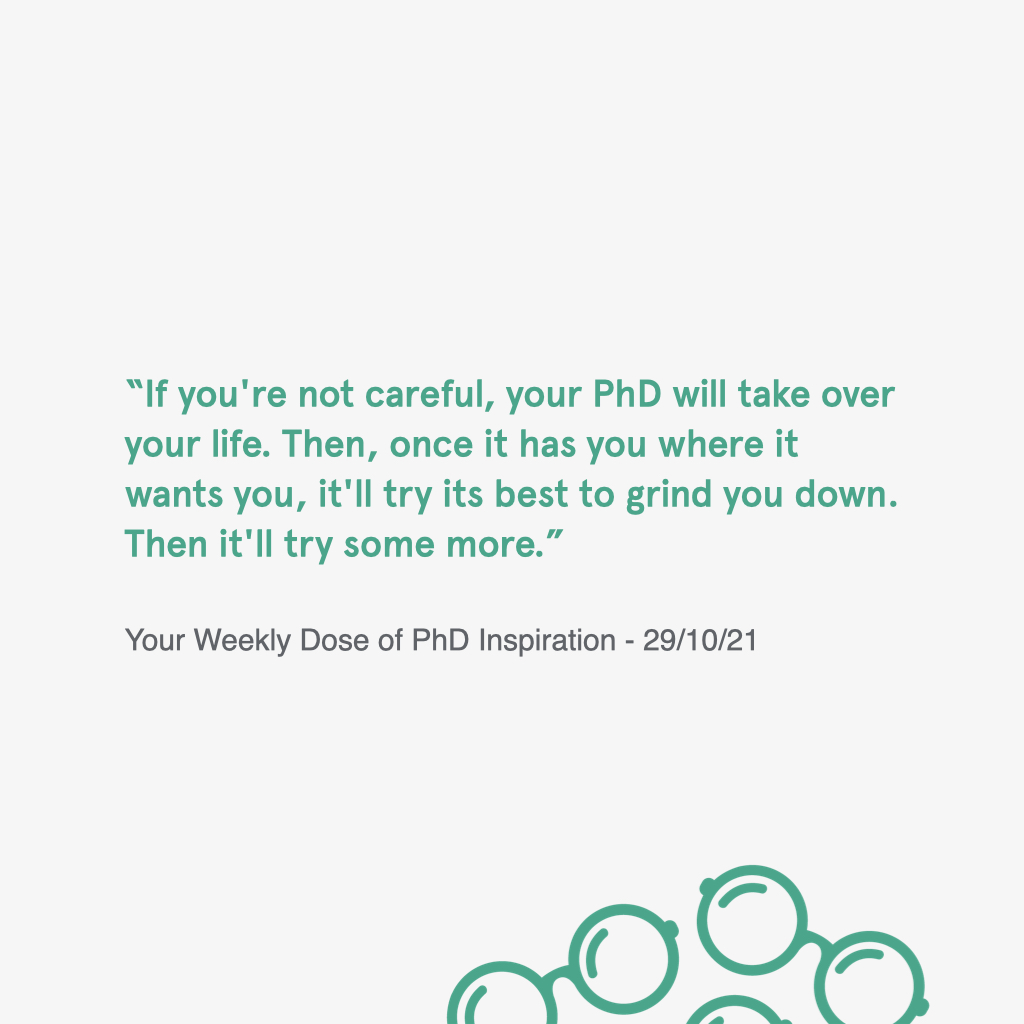 phd_people's tweet photo. Your #phd is doing its best to grind you down. There's plenty you can do to stop it. 
-- 

Read more #phdinspiration and subscribe at:

https://t.co/EvXjhVMrYa

#phdadvice #phdchat #phdlife #phdblues #phdthesis #phdforum #phd #phdstudent #gradschool #phdchat https://t.co/ajSXOQeznl