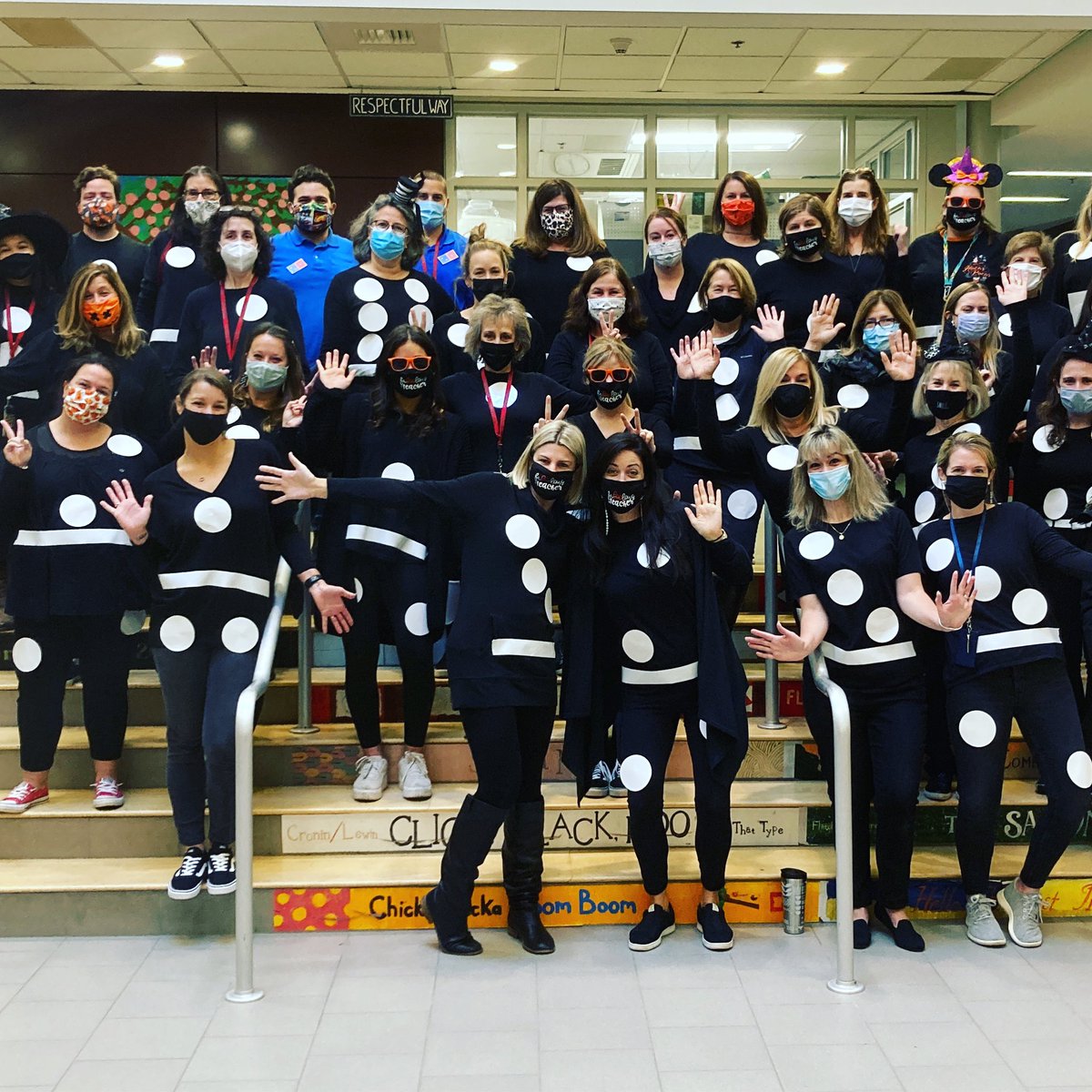 We are a complete set! Happy Halloween from our Ambrose staff! 🎃