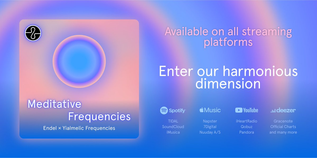 Take your next meditation to more harmonious dimensions, with an album of AI-powered soundscapes from Endel and Yialmelic Frequencies, aka <a href="/DivaDompe/">DIVA IN PARADISE</a> ~ Meditative Frequencies is the first album from a special collaboration between Endel and @LEAVINGRECORDS