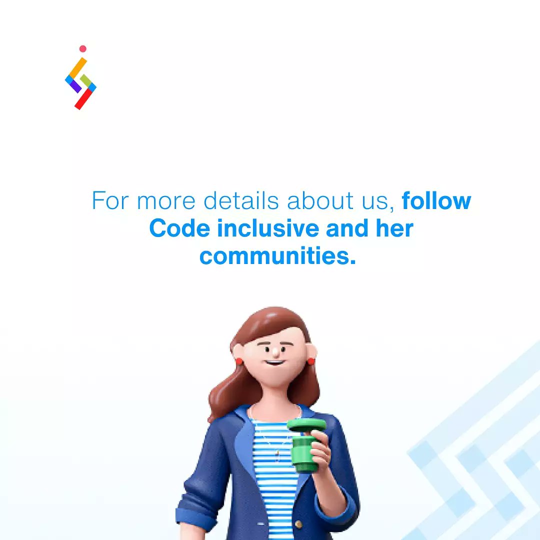 CodeInclusive's tweet photo. #CodeNewbie #code #programming #codeinclusive #language #ReactJS #NodeJS #DigitalTransformation #BigData #AI #AppDev #100DaysOfCode #WomenWhoCode #accessibility #MachineLearning #JavaScript #Diversity #kidscode #fullstack #techstartups #CloudComputing #Buju #Olamide @CodePapi_ https://t.co/HJH5h09qvW