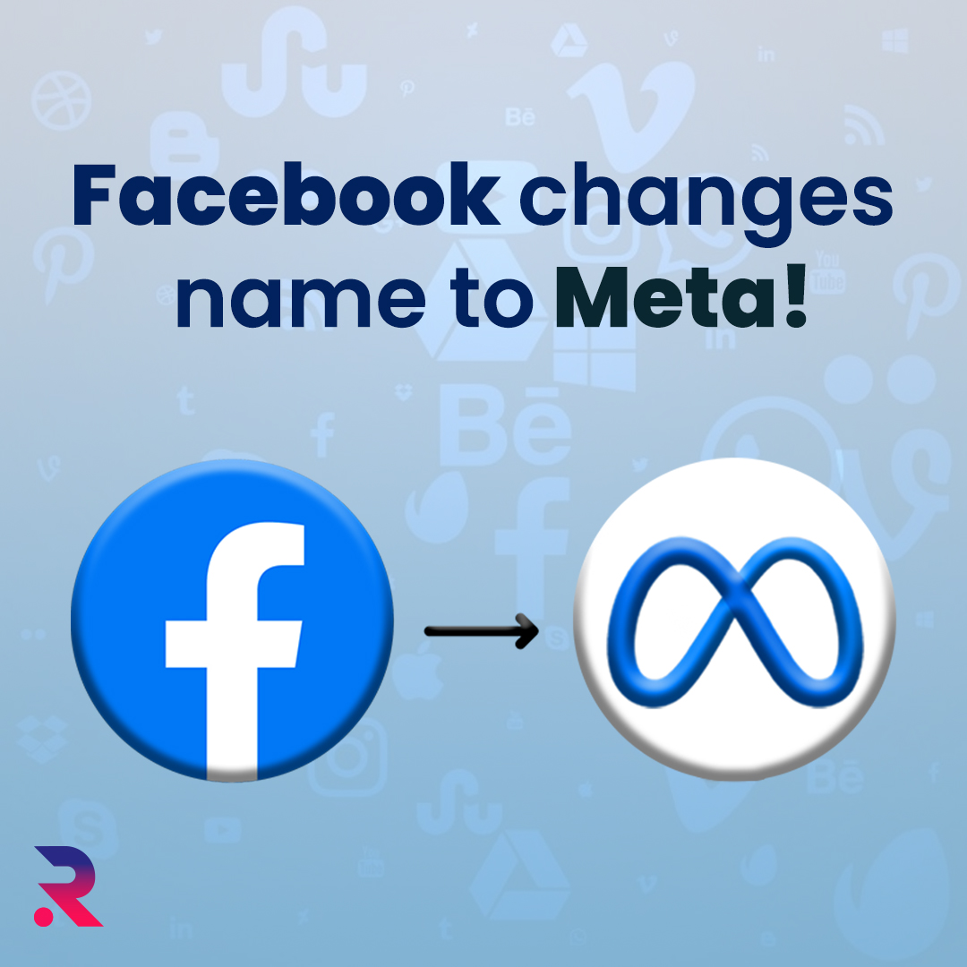 rvsmediauk's tweet photo. On Thursday Facebook announced that it has changed its company name to Meta.

#Facebook will keep its name, and @meta will refer only to the parent company that also owns other apps such as WhatsApp and Instagram.
.
#facebookname #Metaverse #facebookrebranding https://t.co/piP81Xxrc0