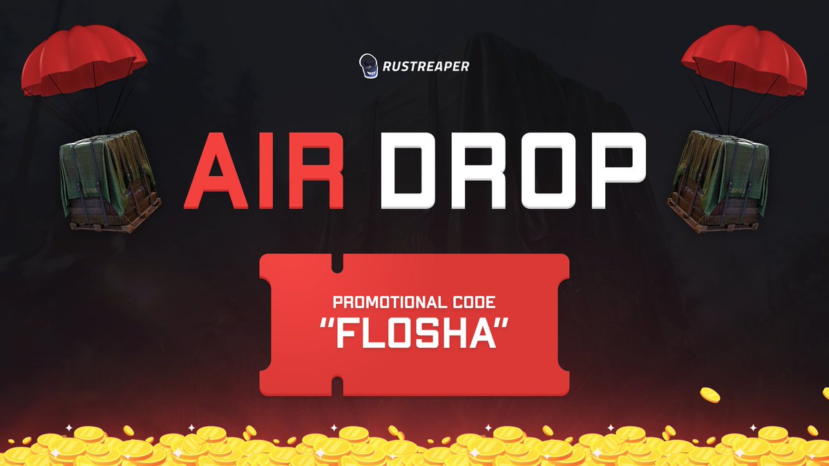 Good luck on your bets today! ❤️

Promo code: Flosha
Uses: 1500x
Prize: 150c

RUSTReaper.com 💰