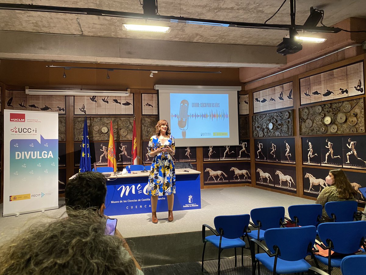 UCCUAM's tweet photo. Finaliza el #ComCiRedCuenca. Encantados con el taller de radio de @Suescudero en el día de ayer, las presentaciones de proyectos de nuestros/as compañeros/as y la conferencia de clausura de @mc_climent
¡Muchas gracias a la organización! ¡Hasta el próximo #ComCiRed en @CienciaULL! https://t.co/vP3bALNjO0