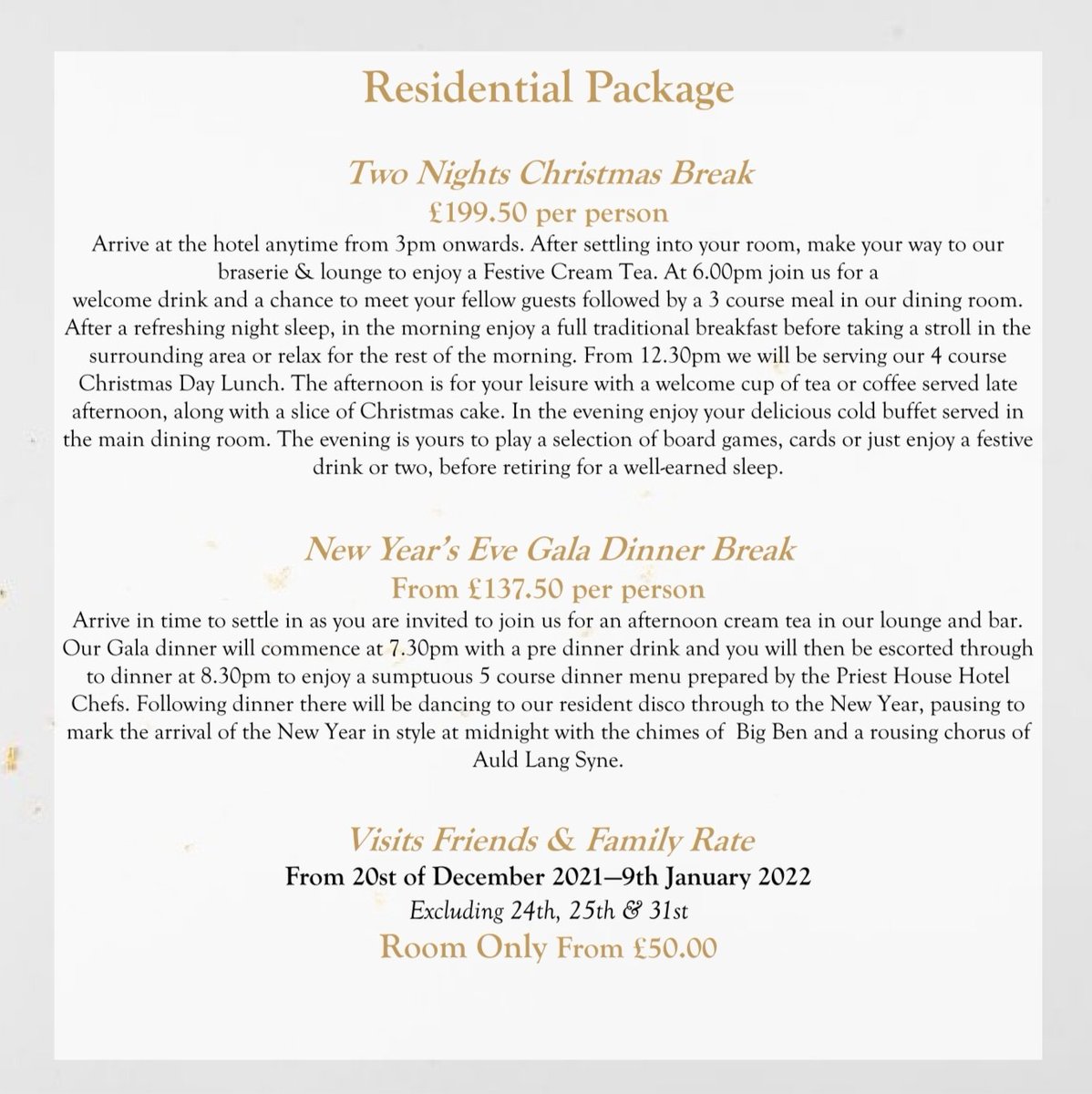 Don't want the hassle this festive season, let us look after you. Our festive packages have everything you could need! ⛄
#christmas #festiveseason #homeawayfromhome #staycation #holiday #newyearsparty #newyearseve #christmasdaylunch #christmaseve #christmasplanning #legacyhotels