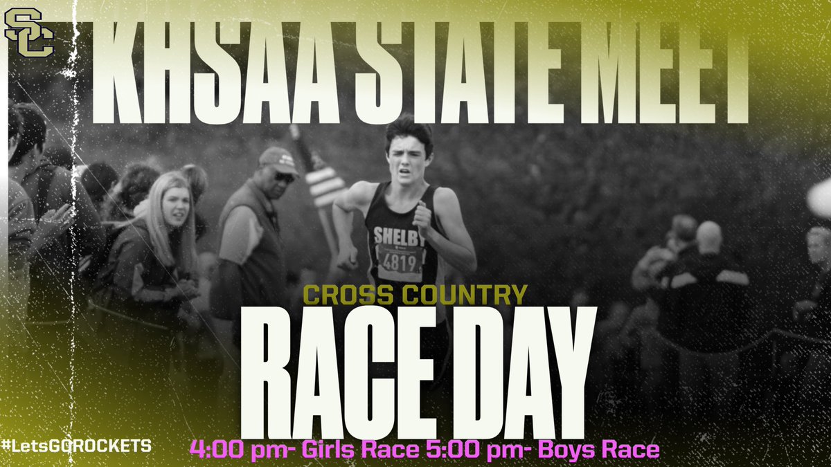 GOOD LUCK to our Cross Country Team as they compete today in the KHSAA STATE MEET!!! #LetsGoROCKETS