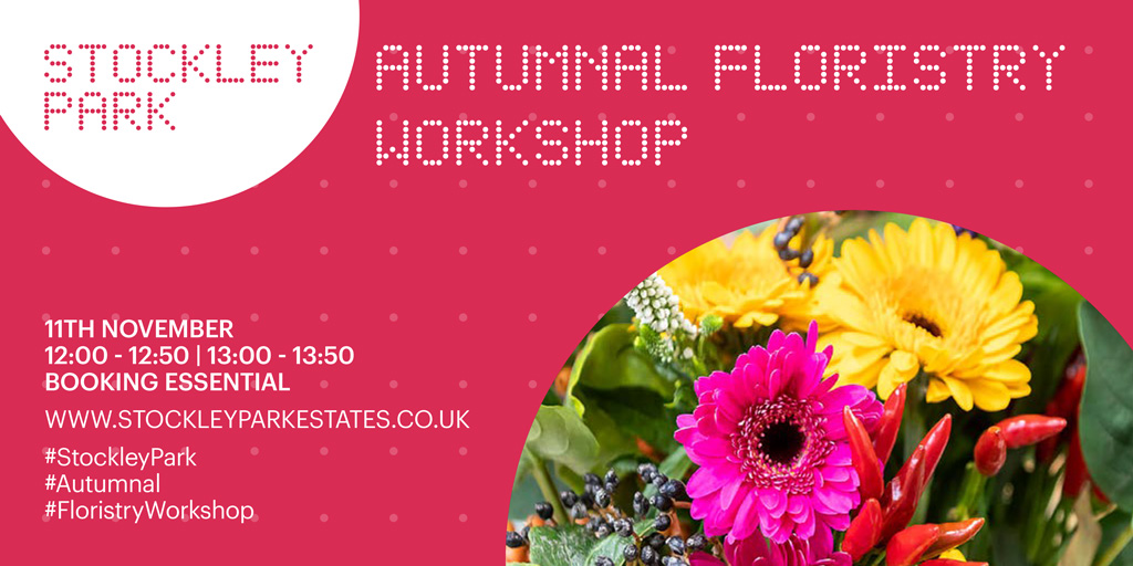 stockley_park's tweet photo. Join us on Thursday 11th November at either 12:00-12:50pm or 13:00-13:50pm for our Autumnal Floristry Workshop! 💐
Spaces are limited and on a first come first serve basis. To book yourself a space please visit Stockley Portal!
#StockleyPark
#Autumnal
#FloristryWorkshop https://t.co/z95TTlZIva