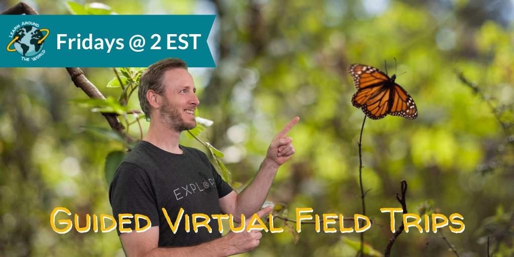 Free #virtualfieldtrips around the world by @learnATW Join the #GEOshow on Fridays @ 2:00 EST #3rdchat #globaled #flatclass Search upcoming events at bit.ly/2ZhVo0x