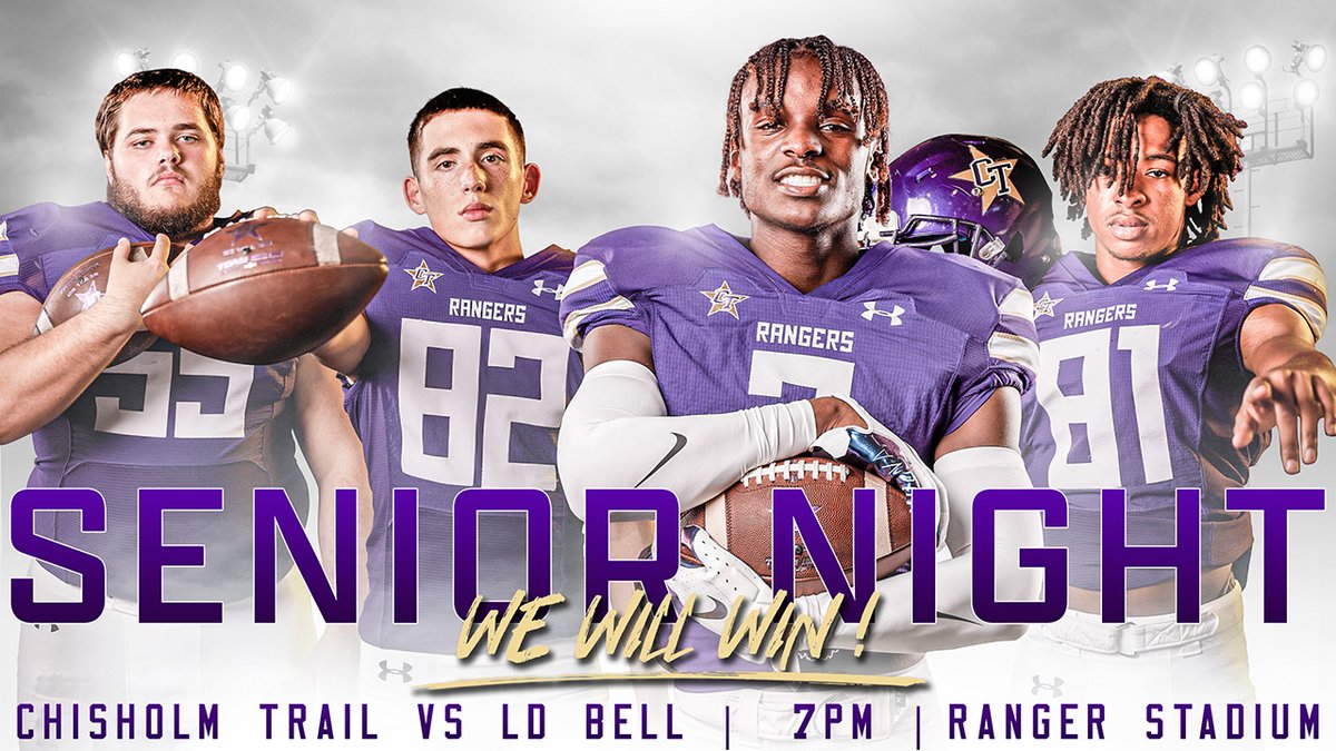 emsisdathletics's tweet photo. It's GAME DAY @CTHS_Football! Come out and support your Rangers as they take on L.D. Bell on SENIOR NIGHT! #txhsfb #beatbell #www #SeniorNight
Online tickets: https://t.co/HSnArnz8J3 https://t.co/eXNAVtyvjg