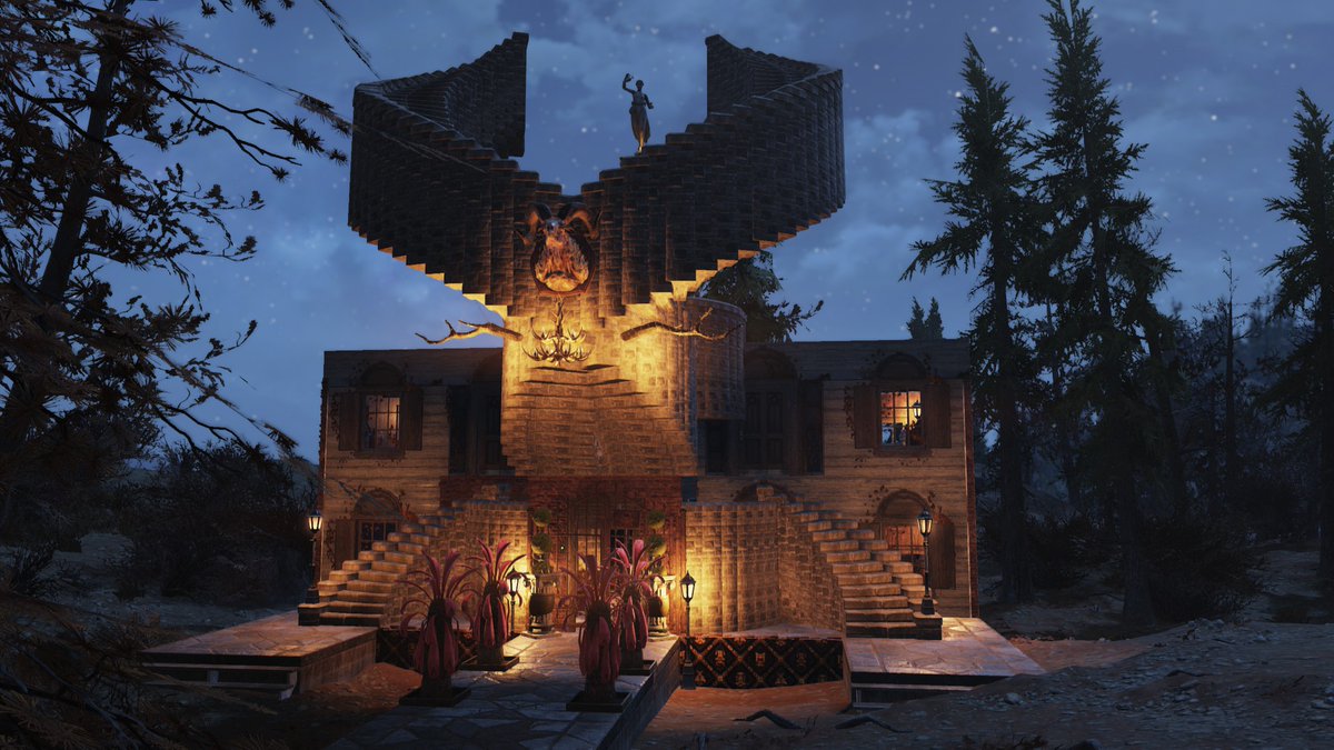 amuhachi2000's tweet image. 現状のハリーぼっ邸‼️シープに見えます？トナカイがよかったなーー。まぁいいか。
#Fallout76 
#Fallout76camp 
#Fo76camp