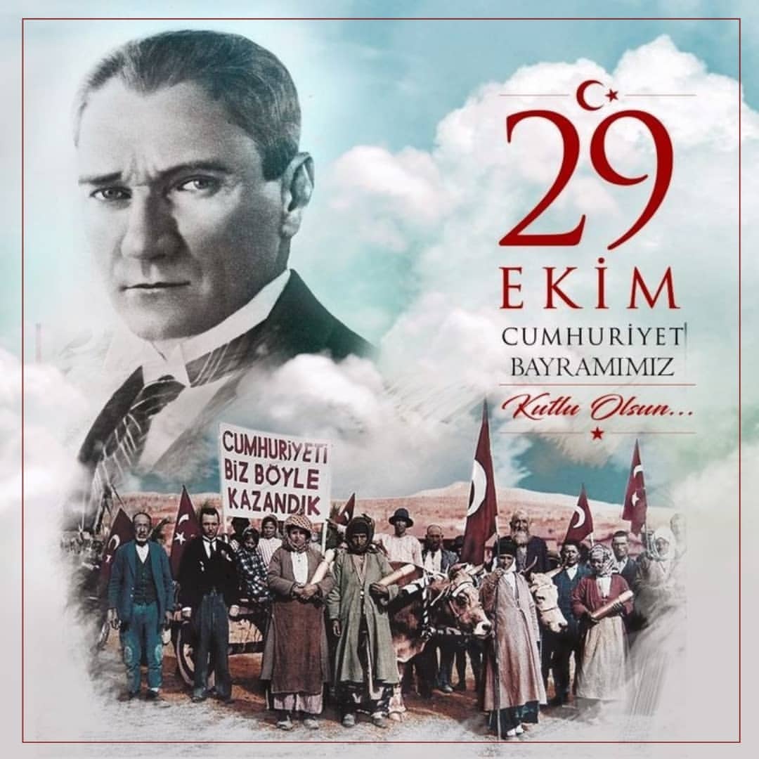 Budunresmi's tweet photo. "Benim naçiz vücudum, bir gün elbet toprak olacaktır. Fakat Türkiye Cumhuriyeti, ilelebet payidar kalacaktır.”

Devletimizin kuruluşunun 98. yıl dönümü kutlu olsun. Gazi Mustafa Kemal Atatürk ve silah arkadaşlarını saygı ve minnetle anıyoruz. Nice yıllara, aynı coşkuyla... 🇹🇷 https://t.co/ret9in6JSo