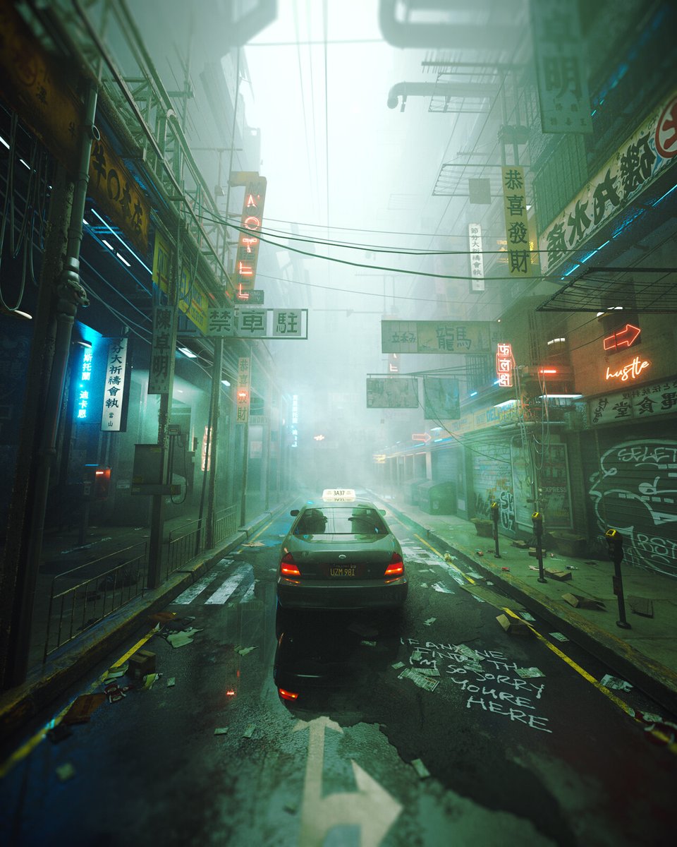 'Overload' by SkieGraphicStudio. 🚦

bit.ly/2ZIjUIP

#quixel #megascans #cinema4d #cinematic #conceptart #environmentart