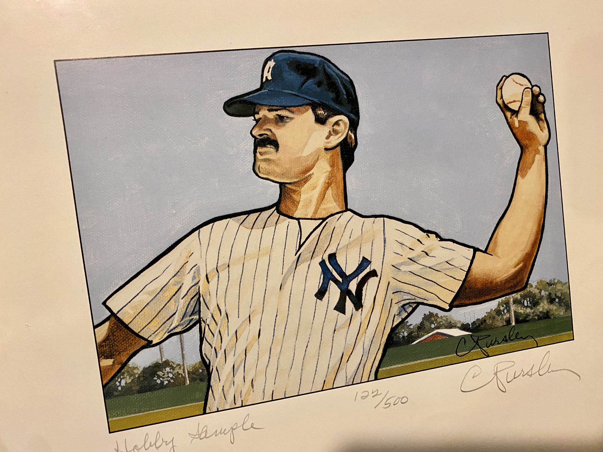 robmillertime on X: Turns out cleaning the house has its perks. I just  found this original Don Mattingly Baseball Card Lithograph from like 1986.  No idea what it's worth if anything. #nyy #