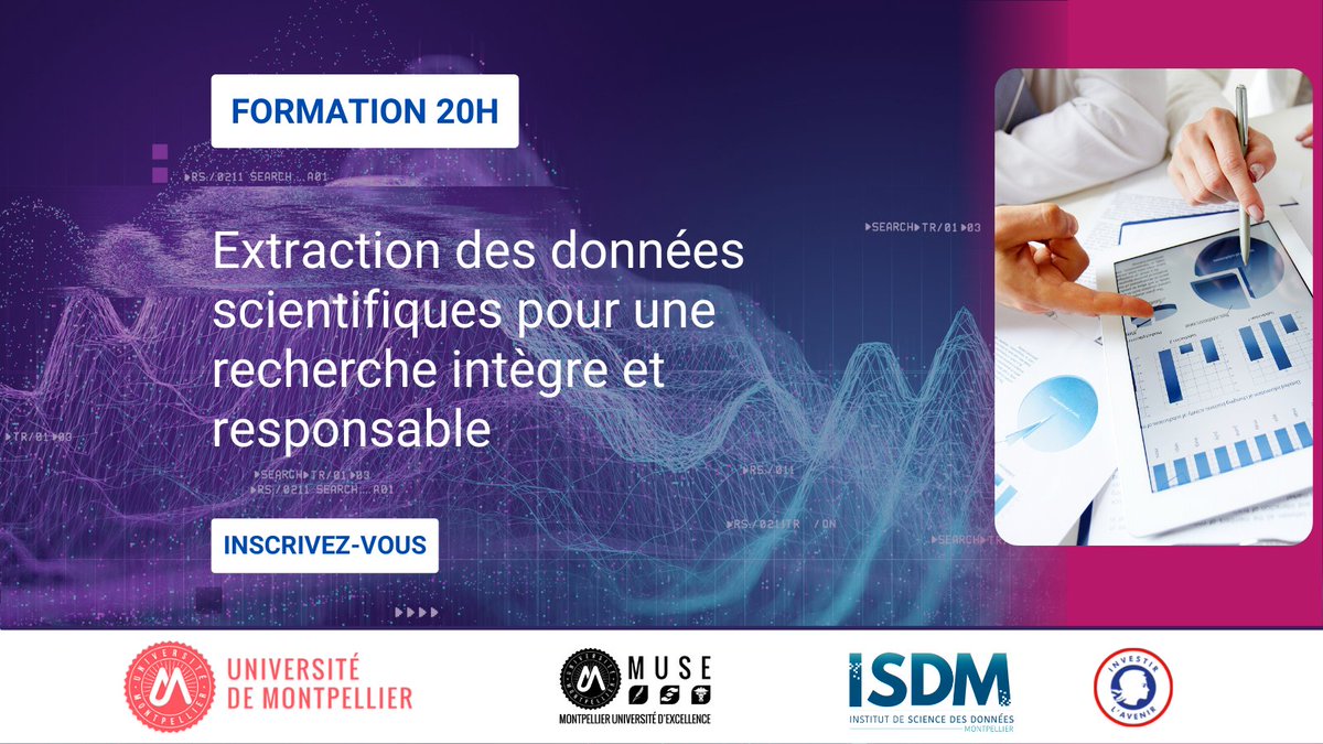 Vous souhaitez vous former à l'extraction des données numériques en garantissant leur qualité et leur pérennité ? 

Inscrivez-vous ici et retrouvez nos cours en ligne et en replay ⬇

bit.ly/3dTualt

#OpenAccess #IP #opendata #FAIR #ContentMining #OpenScience
