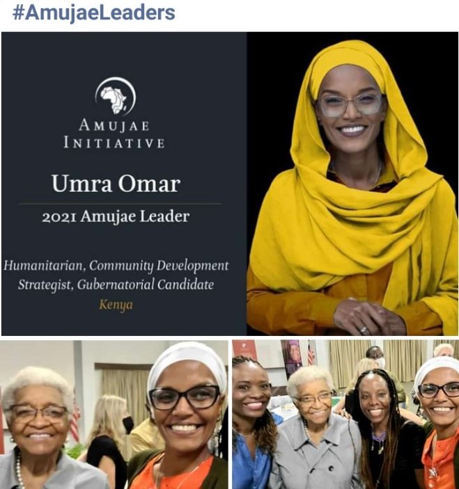 Umra Omar is a Humanitarian,  Community Development Strategist and Lamu Governor 2022!
As we speak she is representing us at the #AmujaeLeaders Initiative!
Let's even stay tuned for #presidentialmaterial from our leader Mama @UmraOmar !
Happy birthday Mama @MaEllenSirleaf 🎉🎂🖤