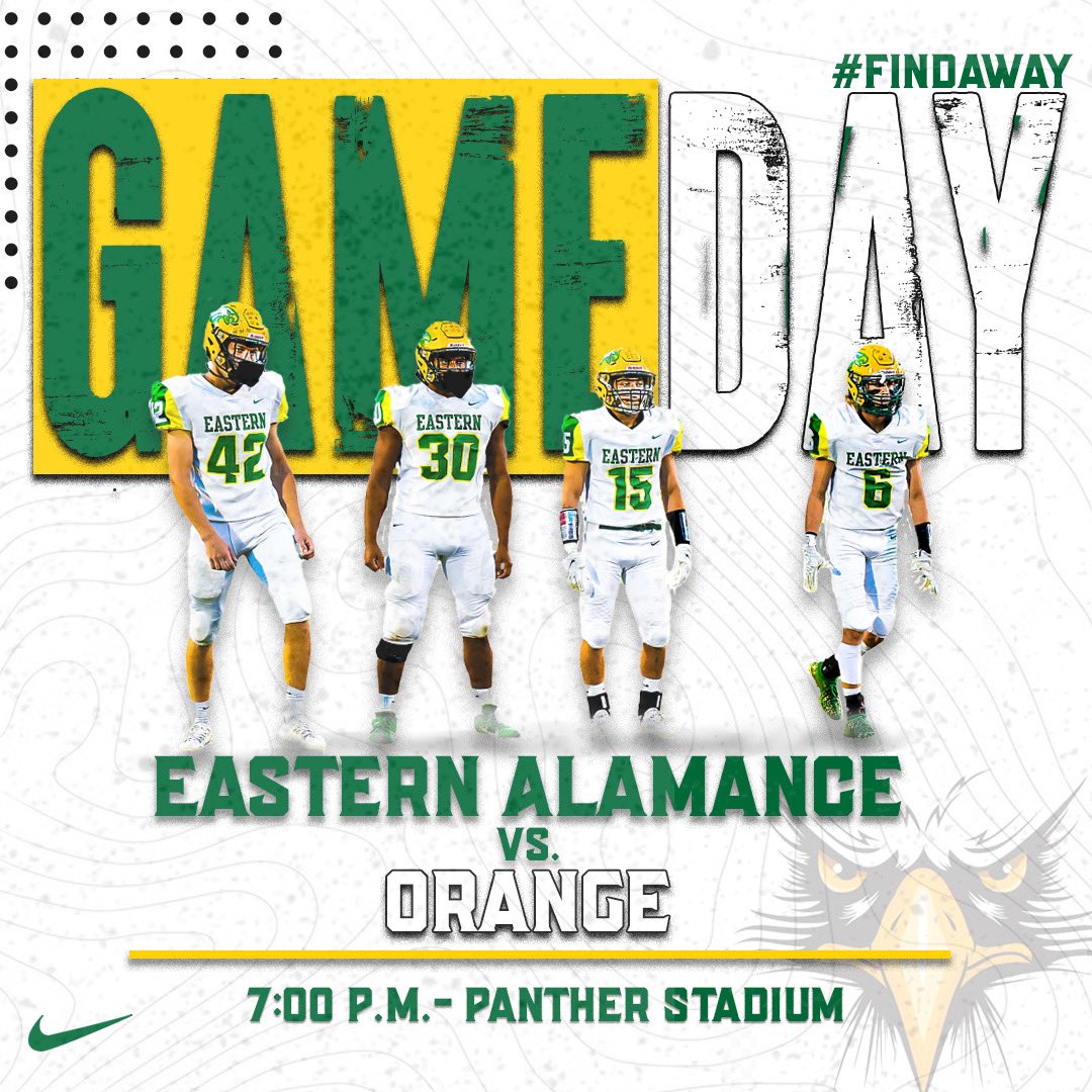 EAHS_Football's tweet photo. Final GAME DAY of the regular season. Tonight the Eagles travel to @OHS_Football1 to close out the regular season. Ticket restrictions have been lifted, so we are looking to see Eagle Nation turn out. Game starts at 7. #findaway https://t.co/7VDGAZwSuY