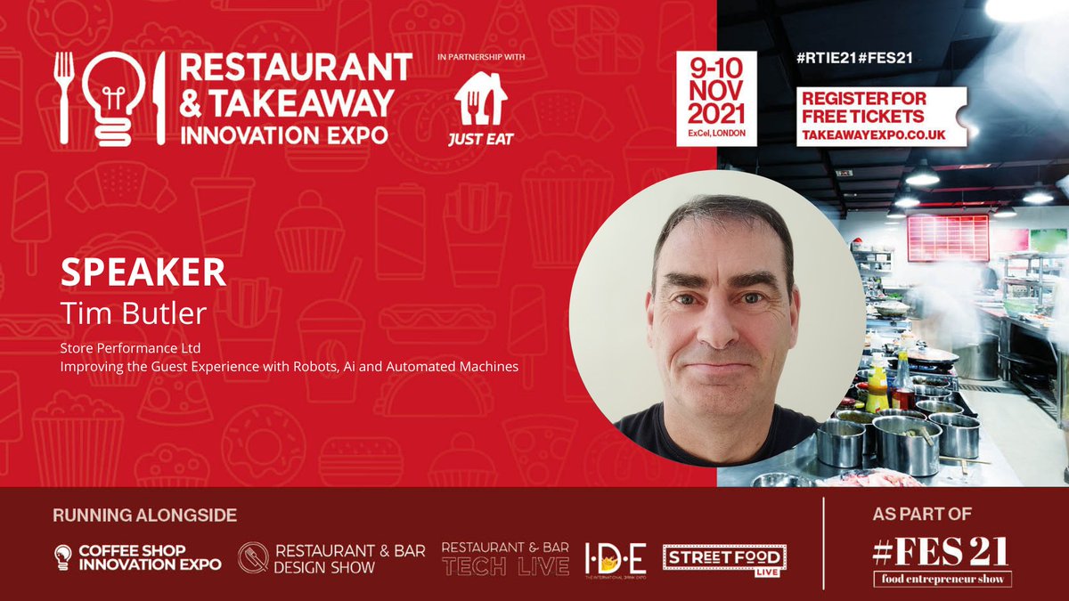 StorePerform's tweet photo. Join us for Improving the guest experience with robots, AI and automated machines

15:30-16:00 Tuesday 9th November Theatre 7
https://t.co/T0nNITXbGe

#RTIE21 #foodservice #coffeeshop #cafes #qsr #restaurantmanagement #foodbeverage https://t.co/pGlLo6AfcL