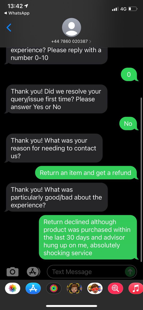 Jessica1995's tweet photo. @currys When you get “opted out” of the customer feedback scheme because your response wasn’t what they expected. I was declined a refund within 30 days of purchase and the advisor hung up on me a when I rang. Absolutely shocking customer service. I think I’ll go with AO…. https://t.co/5dSox73ceJ
