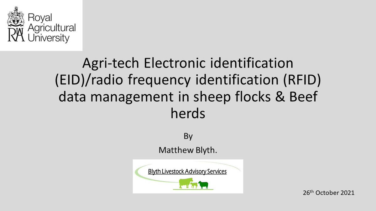 AdvisoryBlyth's tweet photo. 2 years ago when starting out on my new career path, I wouldn't have dreamed that I would have been asked to speak to degree students at the @RoyalAgUni, about using Agri-tech (EID) within the sheep industry to help become more profitable. #TruTest #FECpak #Agrident #Sheep #EID https://t.co/UYL3jhb7oF