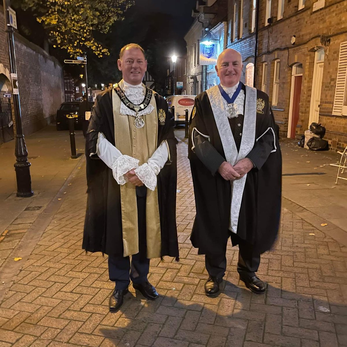 The new Bailiff, Mark Robertson and new Low Bailiff Alan Lettis, sworn in last night
