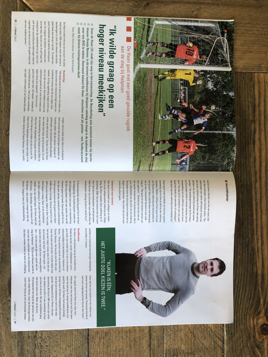 Svendehaan's tweet image. De TrainerCoach van de @VVONcoaches ligt weer op de mat met daarin een interview van mij! ⚽️

Tekst Marc Doornekamp
Beeld @ReneKuipers99