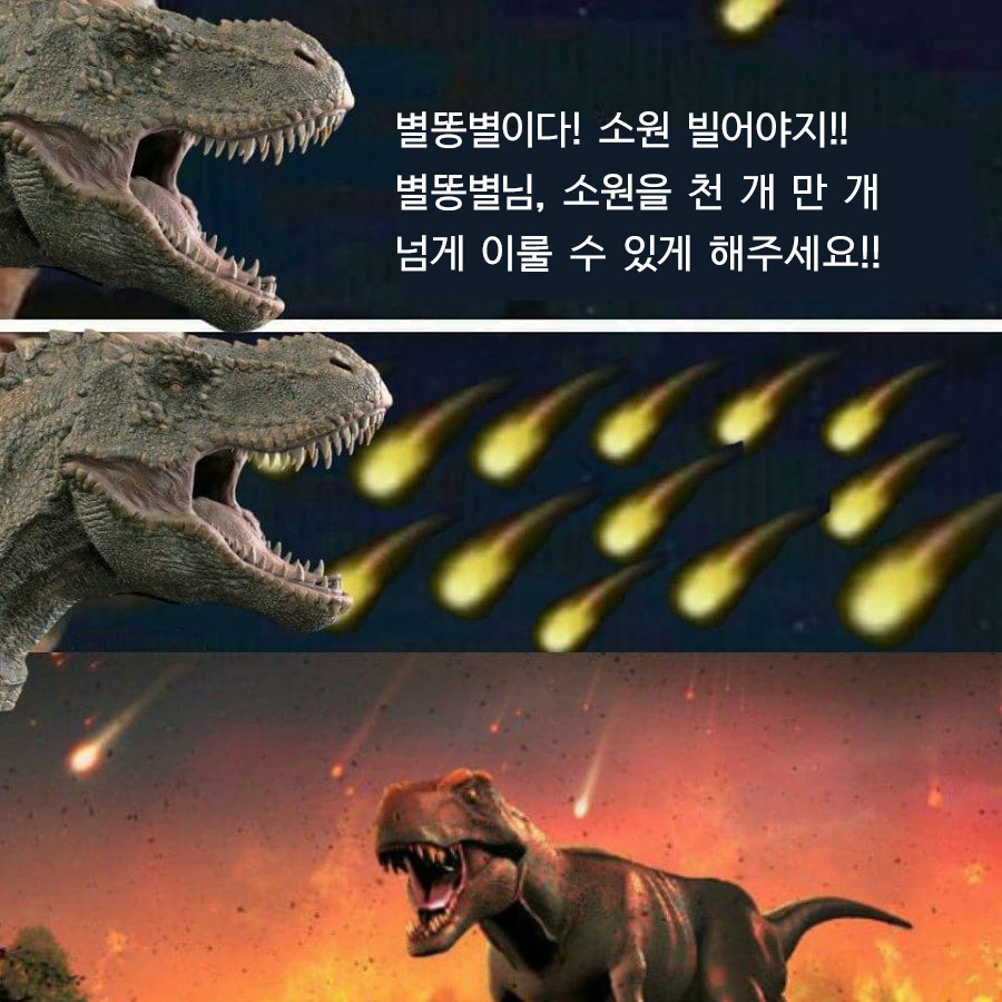 공룡 멸종 짤 컬렉션 