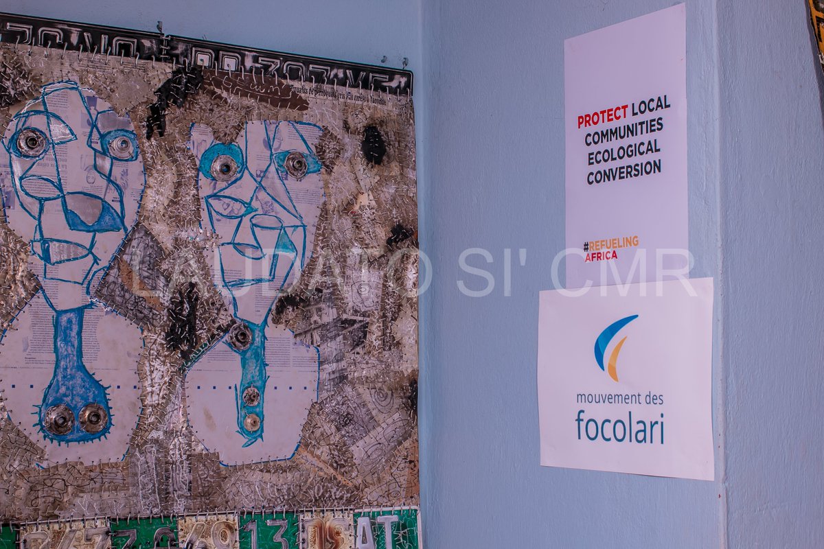 EoC_AECAC's tweet photo. Exposition: Works of Art symbolizing the energy crisis and the cry of the earth our common home !  #DefundClimateChaos , #RefuellingAfrica @LSM_Africa @LaudatoSiMvmt @Focolare_org https://t.co/m1p0QvRfH2